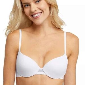 NWT Maidenform White Dreamlike T-Shirt Bra with Seamless Finish ~36A